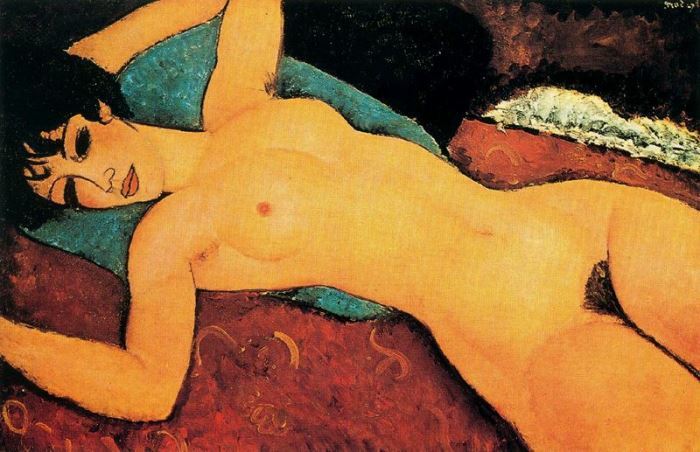 «Лежащая обнаженная», Амедео Модильяни, Amedeo Modigliani