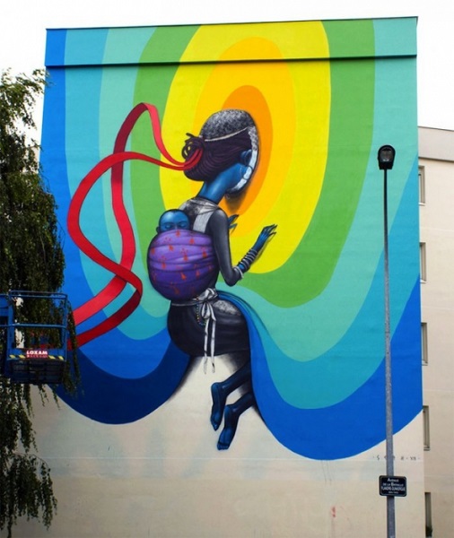 граффити, Seth Globepainter, радуга