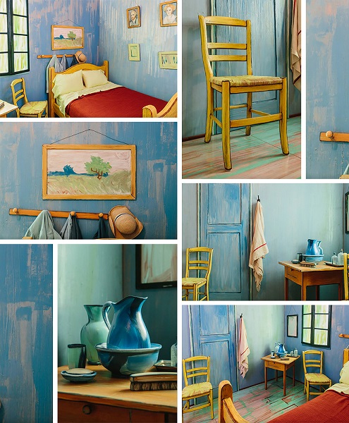 Ван Гог, "Комната в Арле", копия, аренда комнаты Ван Гога