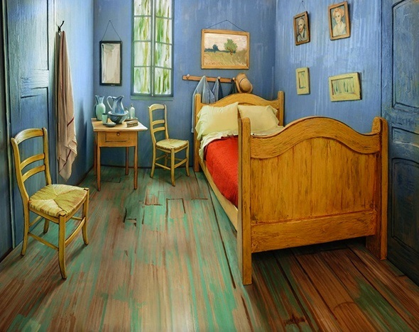 Ван Гог, "Комната в Арле", копия, аренда комнаты Ван Гога