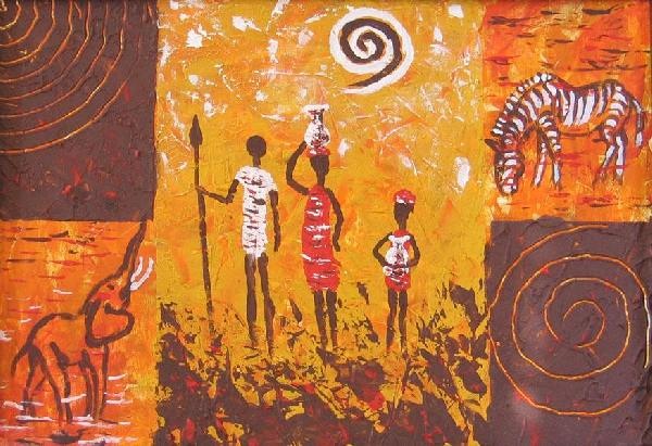 Николай и Нина Зотовы, этническая выставка, "Магия Африки", живопись, декоративно-прикладное искусство, ВДНХ