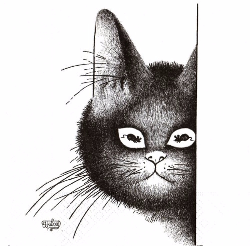 Альберт Дюбуа, Albert Dubout, художник-иллюстратор, иллюстрации, карикатуры, коты