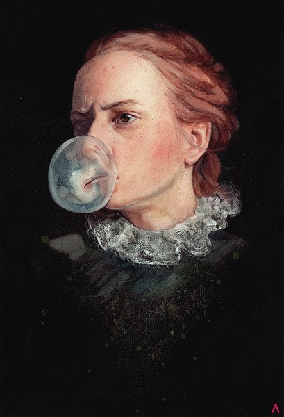 Анастасия Лисич, акварель, портрет