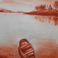 Пейзаж с лодкой 2/  Landscape with a Boat 2
