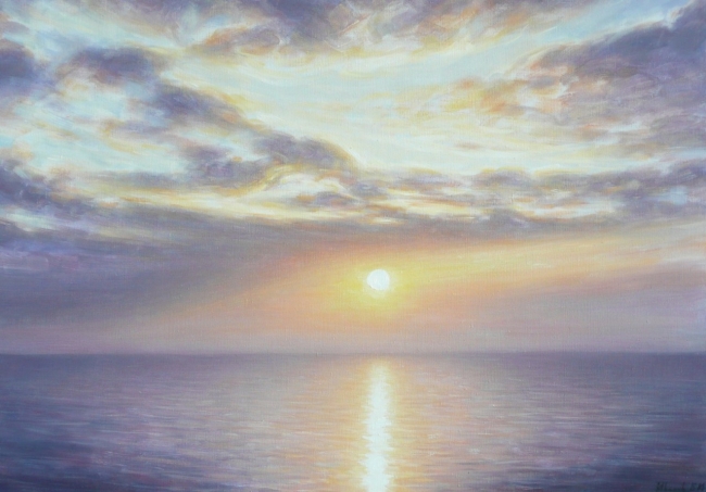 Море. Восход солнца