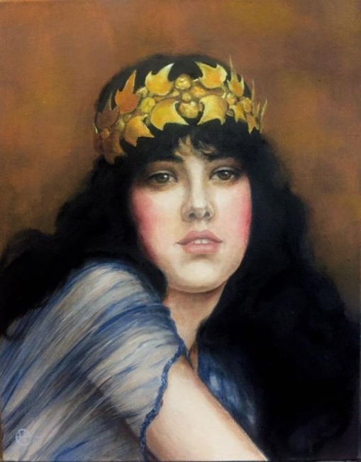 "Персидская принцесса . Жрица" Джон Уильям Годвард. Свободная копия