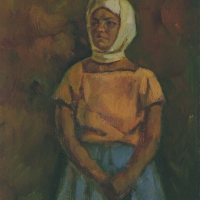 Портрет девушки в платке
