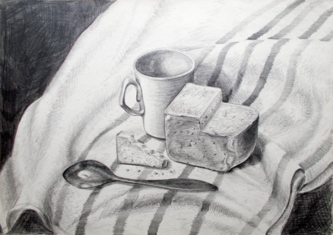 Натюрморт с хлебом и ложкой /  Still life with Bread and a Spoon