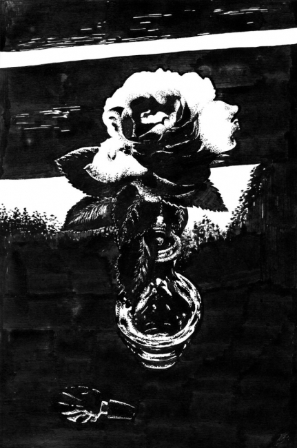 Роза в черном/  Rose in black