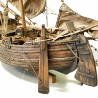 Модель португальской рыбацкой лодки мулеты