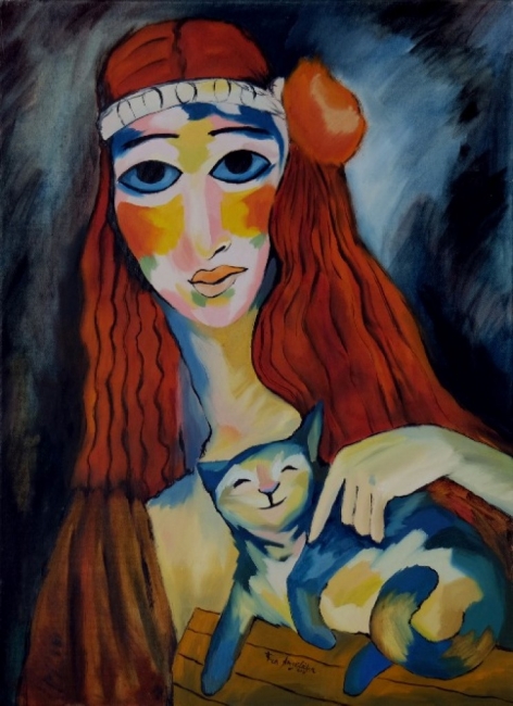 Марианна с котом