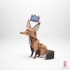 Кул Джереми (Jeremy Kool): лиса (Paper Fox) в стиле оригами
