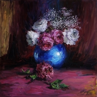 Голубая ваза