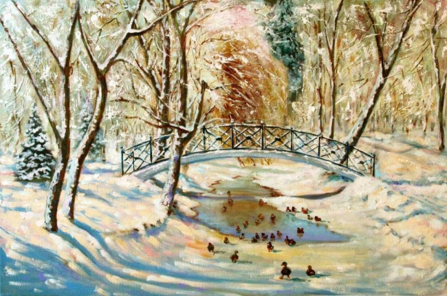Зима в парке 