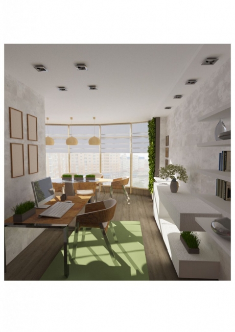 Дизайн-проект четырёхкомнатной квартиры в экологическом стиле