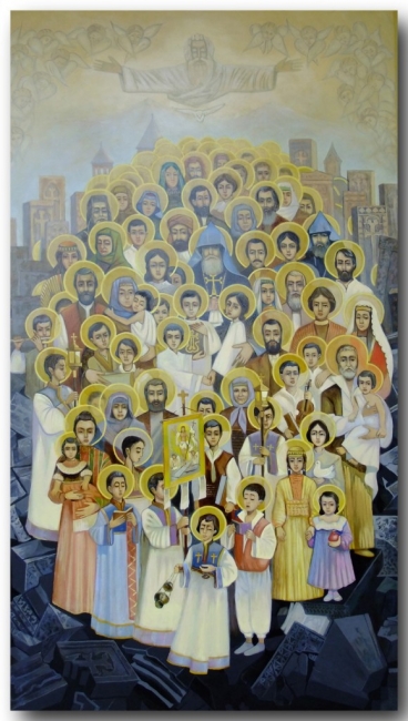 Икона святых мучеников Геноцида армян (копия)