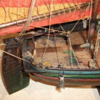 Модель итальянской рыбацкой лодки - тартаны Чигиотта