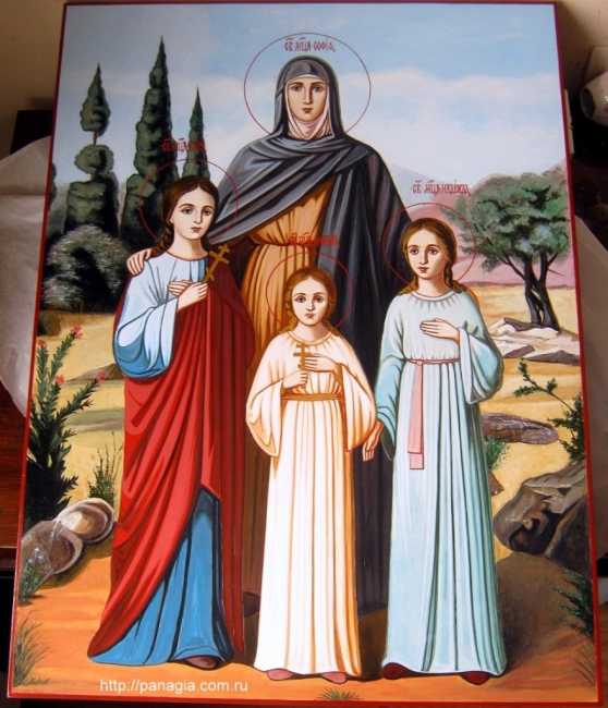 Икона Веры Надежды Любви и матери Софии