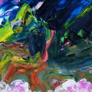  The road through the pass. Oil on canvas,40x60, 2006 ( Expressive sublimatism)