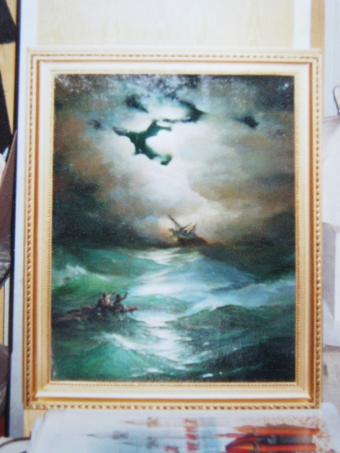 Копия Айвазовского " Буря на Северном море"