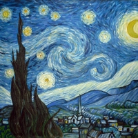 Картина Ван Гог Звездная ночь (копия)