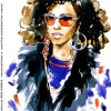 fashion#2 - портрет девушки в красных очках (Versace collection)