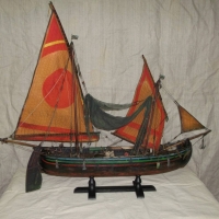 Модель итальянской рыбацкой лодки - тартаны Чигиотта