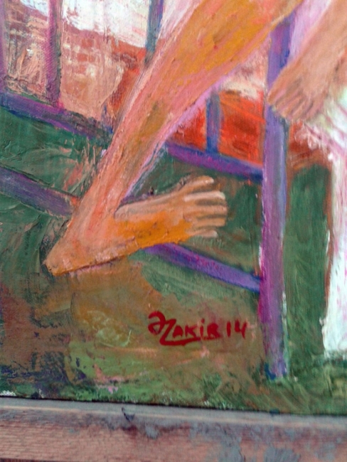 .IN BED 2013year oil on canvas 50x70 cm4000$