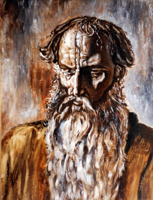 Старик (вольная копия с картины П.Корина) / Old man (free copy of P. Korin's painting)