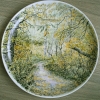Осенний лес (фарфоровая тарелка)
