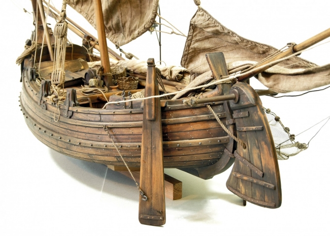Модель португальской рыбацкой лодки мулеты