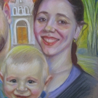 Семейный портрет молодой христианской семьи