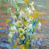 Полевые цветы у воды. Серия «натюрморт под открытым небом». Пленэр ZhNataly