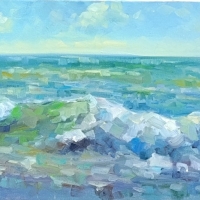 Волна в стиле Врубеля. Пленэр ZhNataly