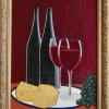 Натюрморт с  вином  и  сыром # 8