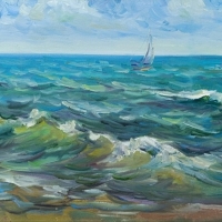 Моряк задул. Чёрное море. Пленэр ZhNataly