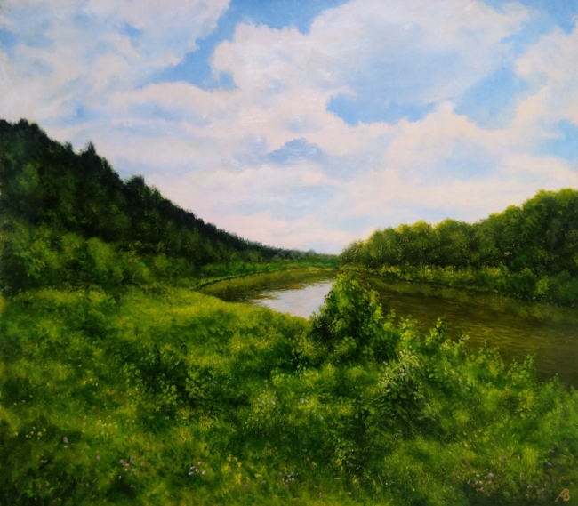 Инской пейзаж / Inya River Landscape