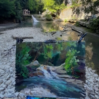 На водопаде Жанэ. Пленэр ZhNataly