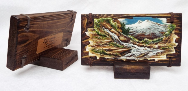 Вид на Эльбрус.