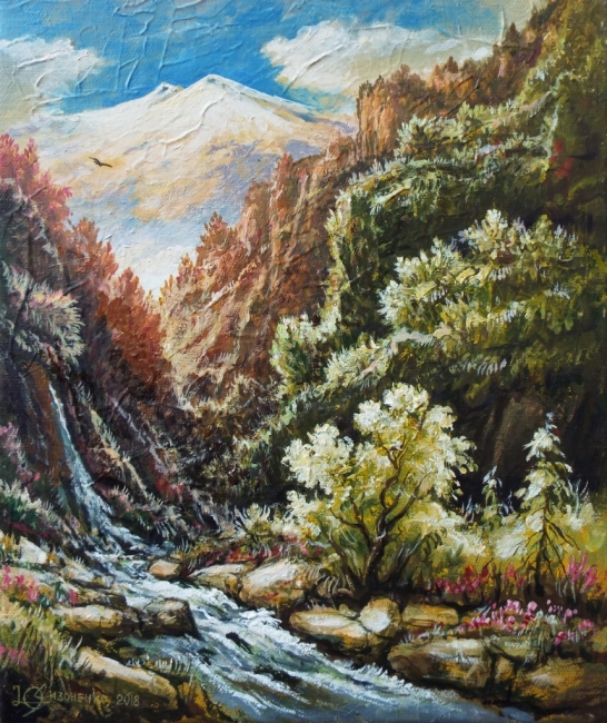 Утро в горах.