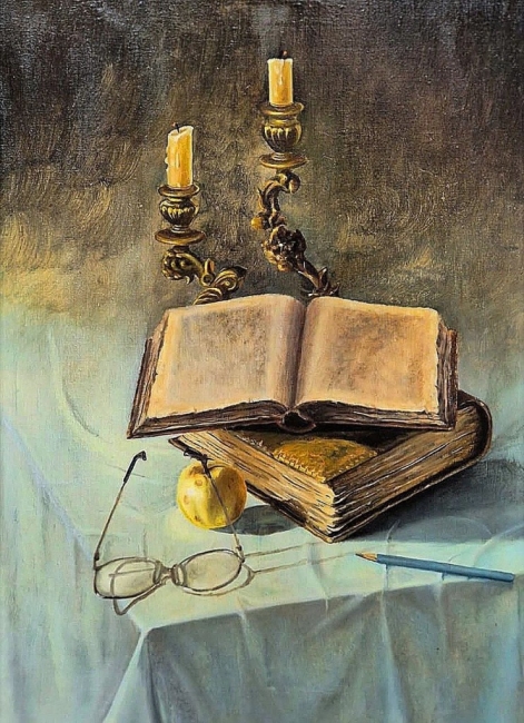 Натюрморт с Библией и подсвечником / Still Life with Bible and Candlestick