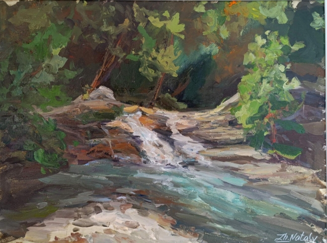 На водопаде Жанэ. Пленэр ZhNataly