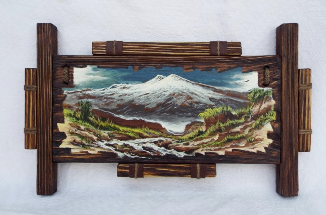 Вид на Эльбрус.