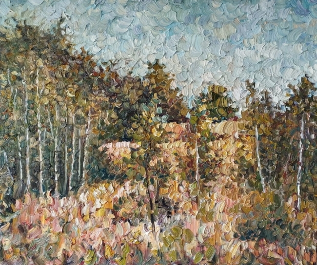 Вид из окна летней мастерской