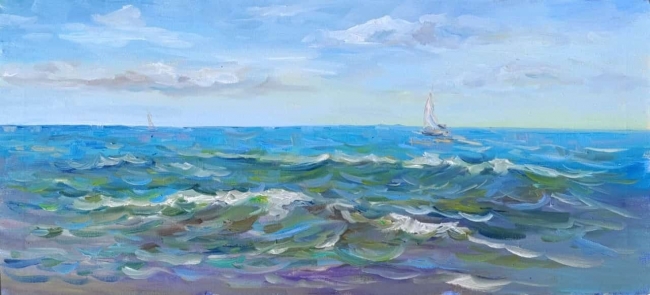 Волна в летний день. Пленэр ZhNataly