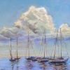 Яхты и облако. Пленэр с доработкой ZhNataly.