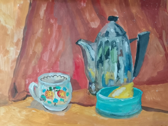 Натюрморт с лимоном