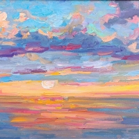 Облака на закате. Пленэр ZhNataly