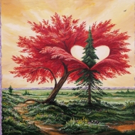 Влюблённая пара.