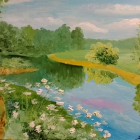 Речной пейзаж